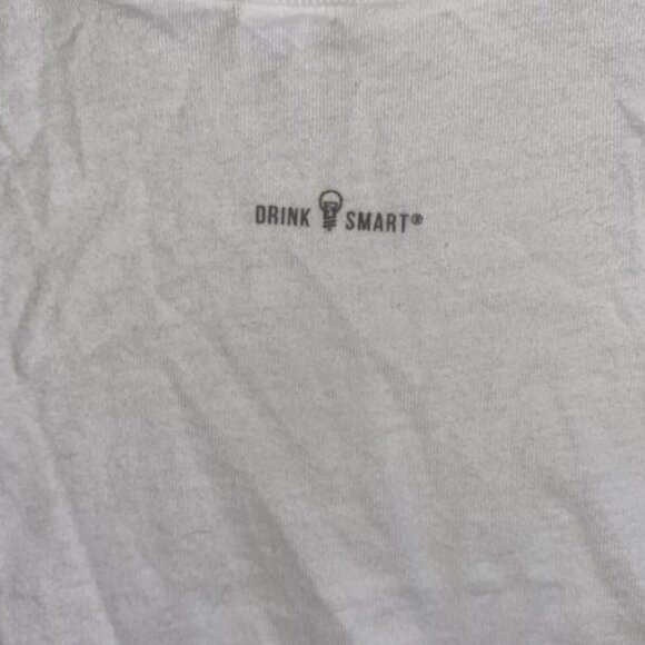 Jim Beam Tank Top Medium Large Sleeveless Peaches Peach White Crew Neck - Picture 5 of 8